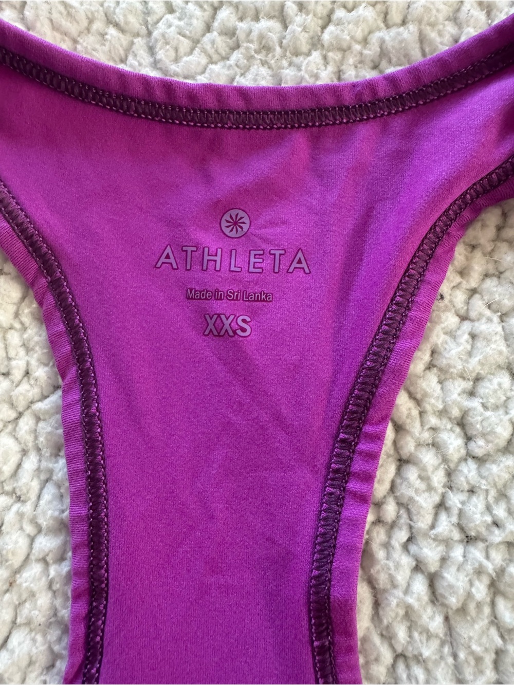 Athleta Magenta Racerback Performance Tank - Picture 3 of 3